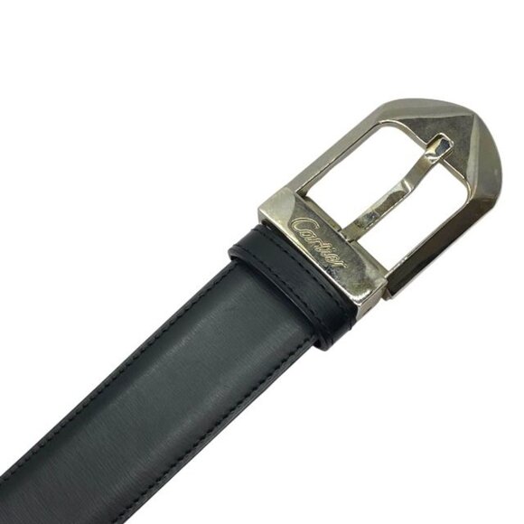 Cartier C Allonge Reversible Belt Leather Accessories Brown Black Silver main image 10